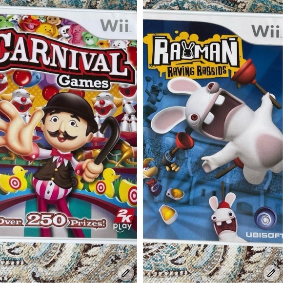 Video Games & Consoles | 2 Wii Games Carnival Games And Rayman Raving ...